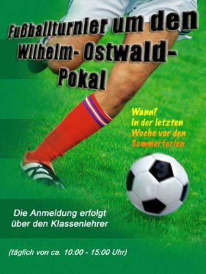 Fußballturnier in der Woche vor den Ferien
