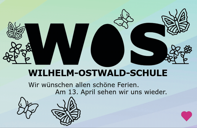 Die Osterferien sind...